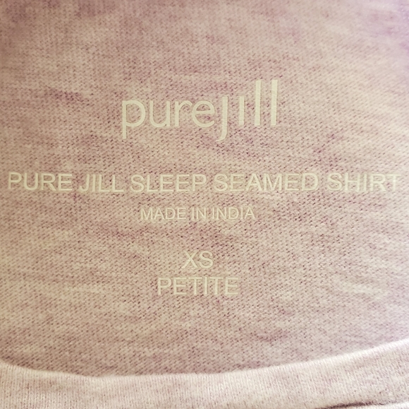 J. Jill Tops J Jill Pure Jill Sleep Seamed Shirt Light Pink Poshmark
